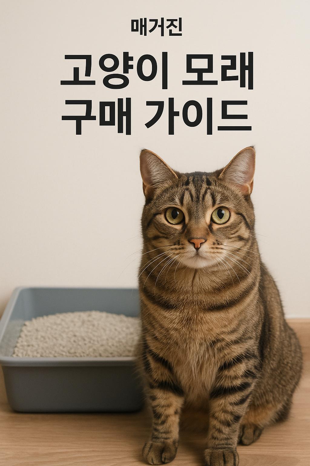 고양이 모래 구매 가이드
