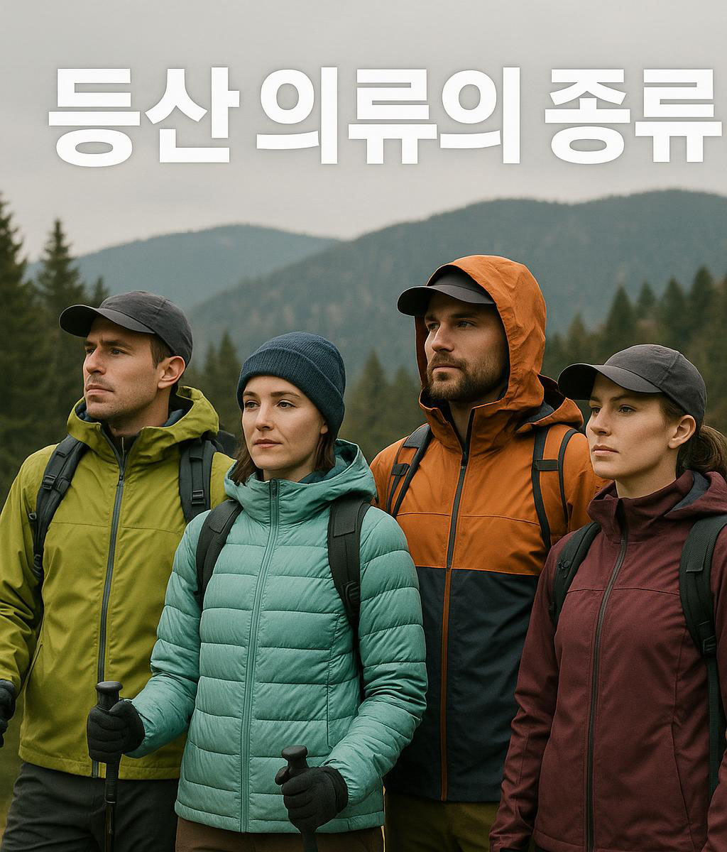 등산 의류의 종류